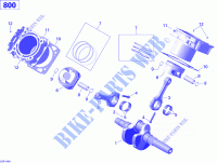 Crankshaft, Piston And Cylinder for Can-Am OUTLANDER 800R 2014
