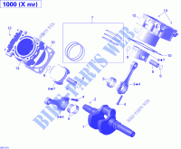 Crankshaft, Piston And Cylinder for Can-Am OUTLANDER X MR 1000 2013