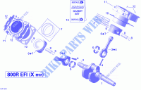 Crankshaft, Piston And Cylinder for Can-Am OUTLANDER X MR 800R 2012