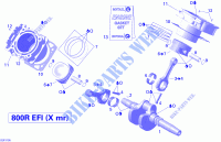 Crankshaft, Piston And Cylinder for Can-Am OUTLANDER X MR 800R 2011