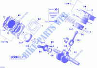 Crankshaft, Piston And Cylinder V1_LTD for Can-Am OUTLANDER MAX LIMITED 800R 2010