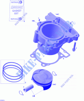 Cylinder And Piston for Can-Am DS 450 X 2008