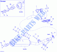 Exhaust System for Can-Am DS 450 X 2008