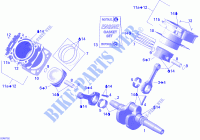 Crankshaft, Piston And Cylinder for Can-Am OUTLANDER 500 2008