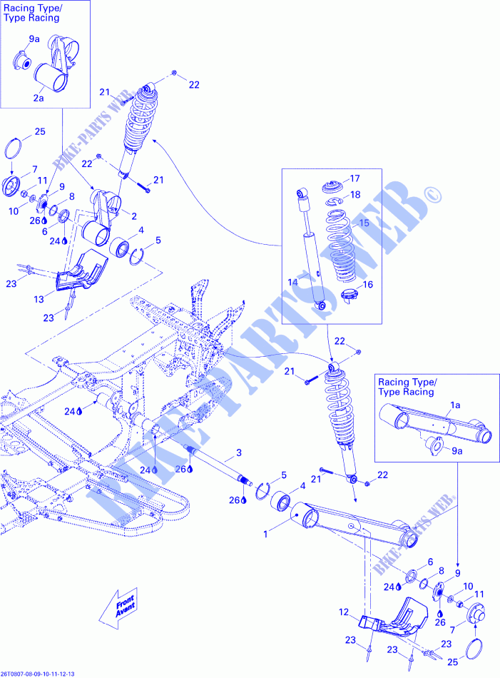 Rear Suspension for Can-Am OUTLANDER 800 2008