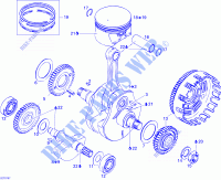 Crankshaft And Pistons for Can-Am DS 650 X 2007