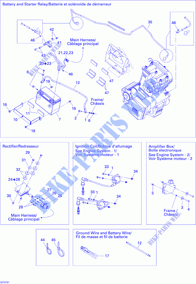Electrical System for Can-Am DS 650 X 2007