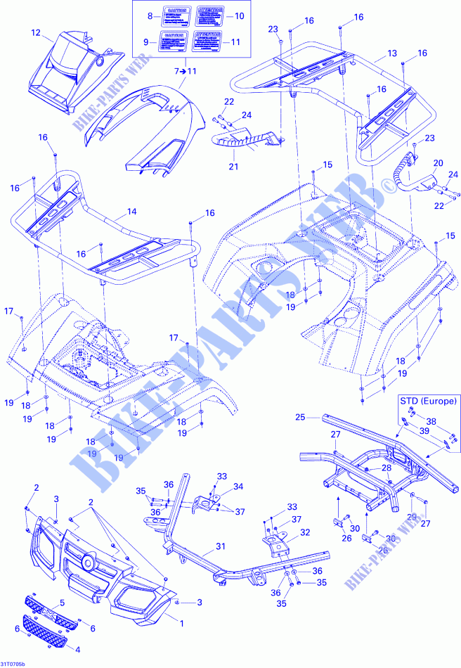 Body And Accessories 2, STD for Can-Am OUTLANDER MAX 800 2007