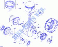 Crankshaft And Pistons for Can-Am DS 650 X 2006