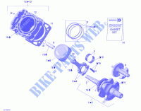 Crankshaft, Piston And Cylinder for Can-Am OUTLANDER XT 400 2006