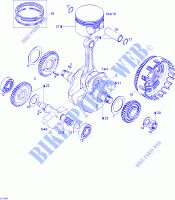 Crankshaft And Pistons for Can-Am DS 650 2005