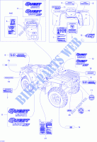 Decals for Can-Am QUEST MAX 650 2004