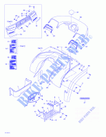 Body And Accessories, Rear View for Can-Am QUEST 650 2003