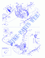 Engine And Engine Support for Can-Am QUEST 650 2003