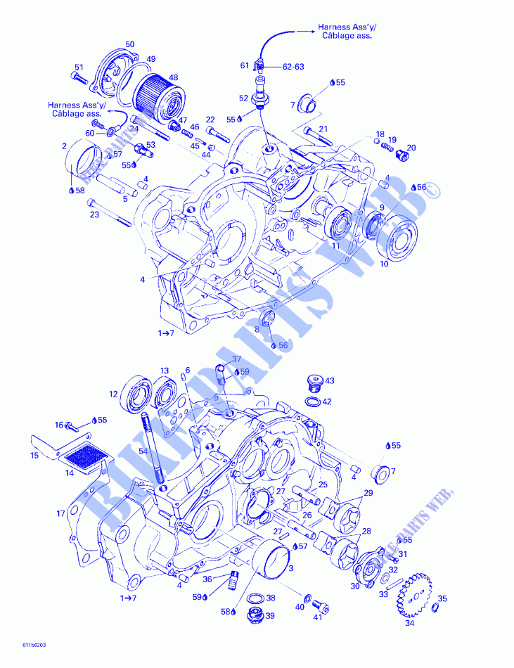 Crankcase for Can-Am DS 650 2002