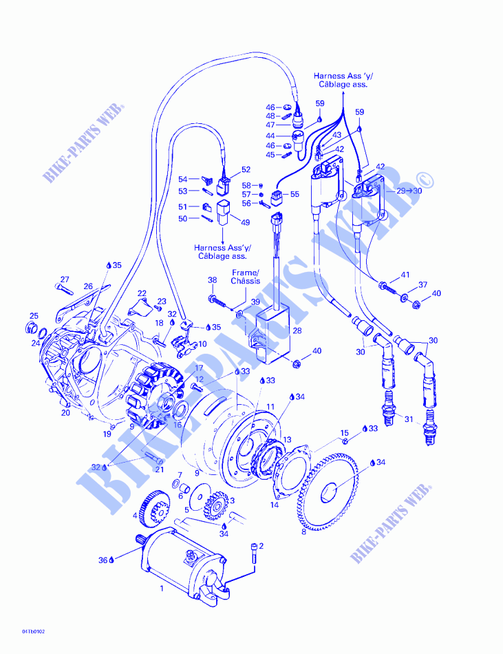 Ignition for Can-Am DS 650 7404 2001