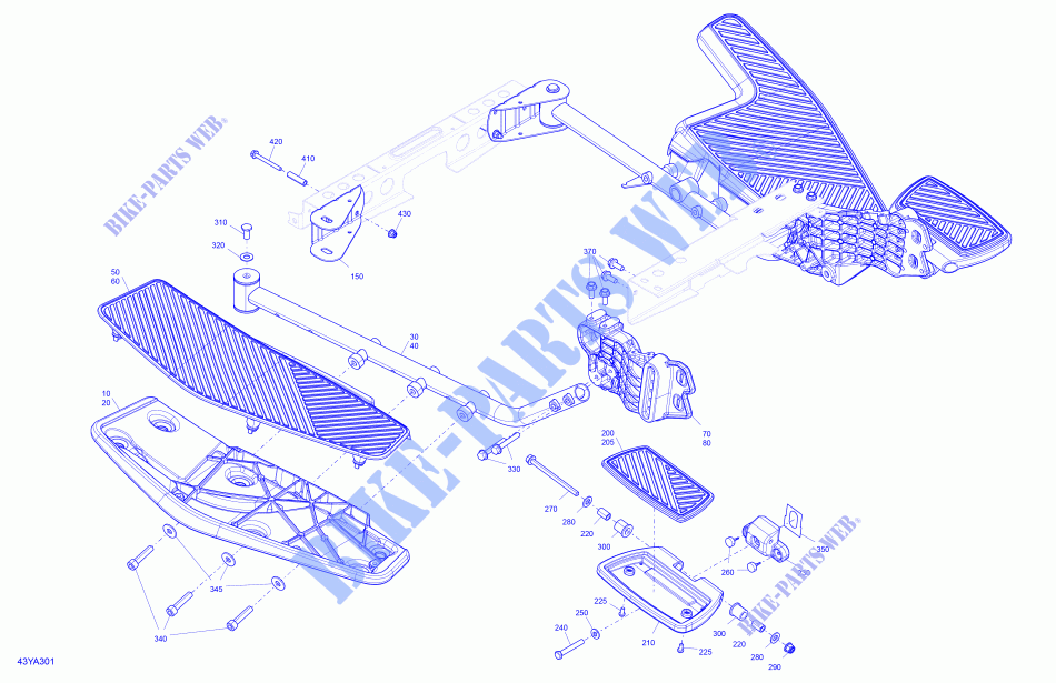 Frame   Footrest for Can-Am SPYDER RT LIMITED DARK EDITION (BUILT AFTER 09/2020) 2021