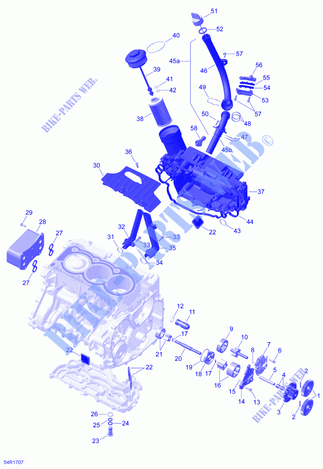 Engine Lubrication for Can-Am SPYDER F3 SE6 2020