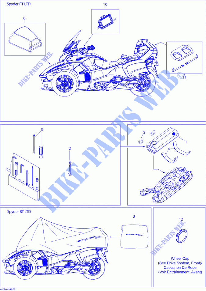 Utilities _46Y1402 for Can-Am SPYDER RT-S SE6 2014