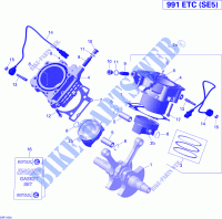 Cylinder And Piston for Can-Am SPYDER ST-S SE5 2014