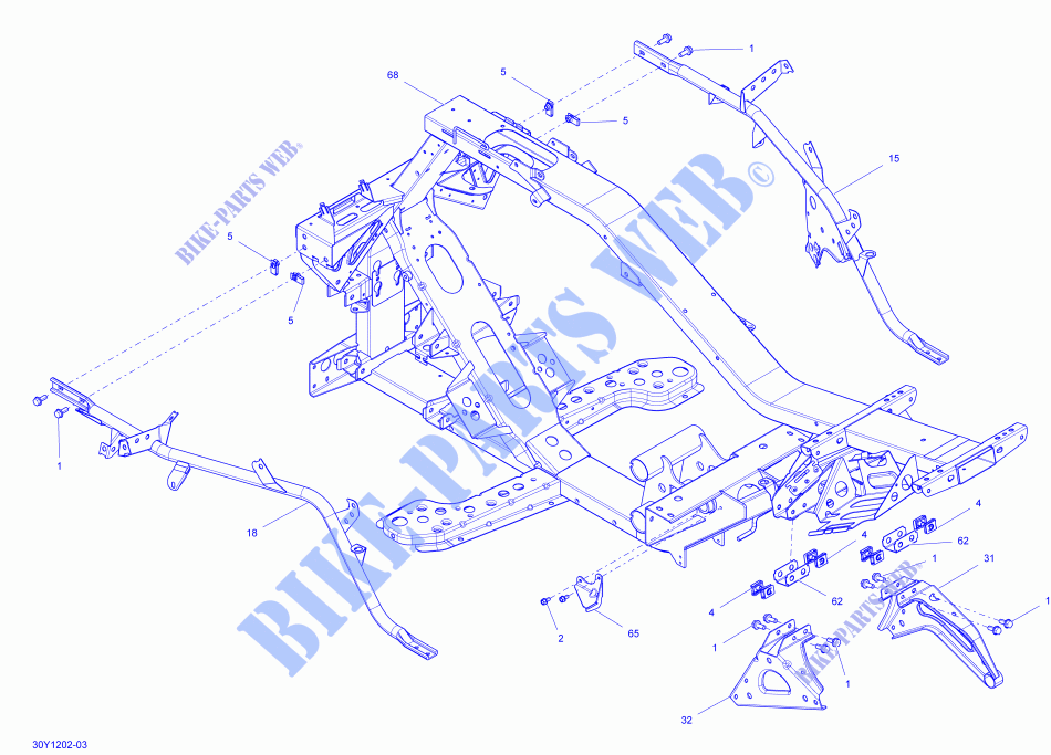 Frame for Can-Am SPYDER RT SE5 2012
