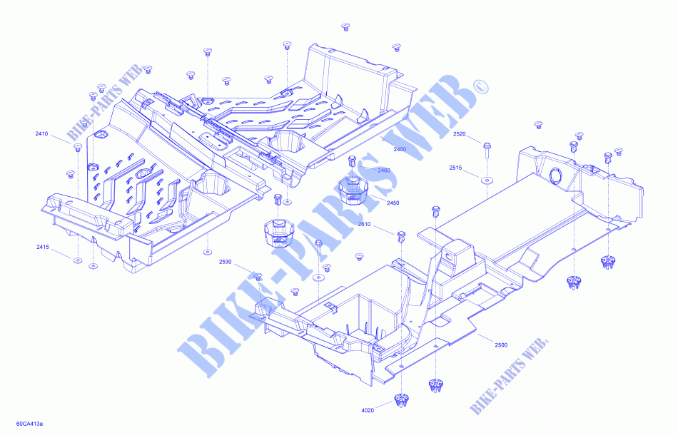 Body   Cab Interior   Floor for Can-Am MAVERICK SPORT DPS 1000R 2021