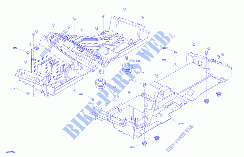 Body   Cab Interior   Floor for Can-Am MAVERICK SPORT 1000 2021