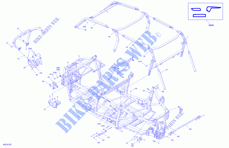 Frame   System for Can-Am COMMANDER MAX 1000R 2021