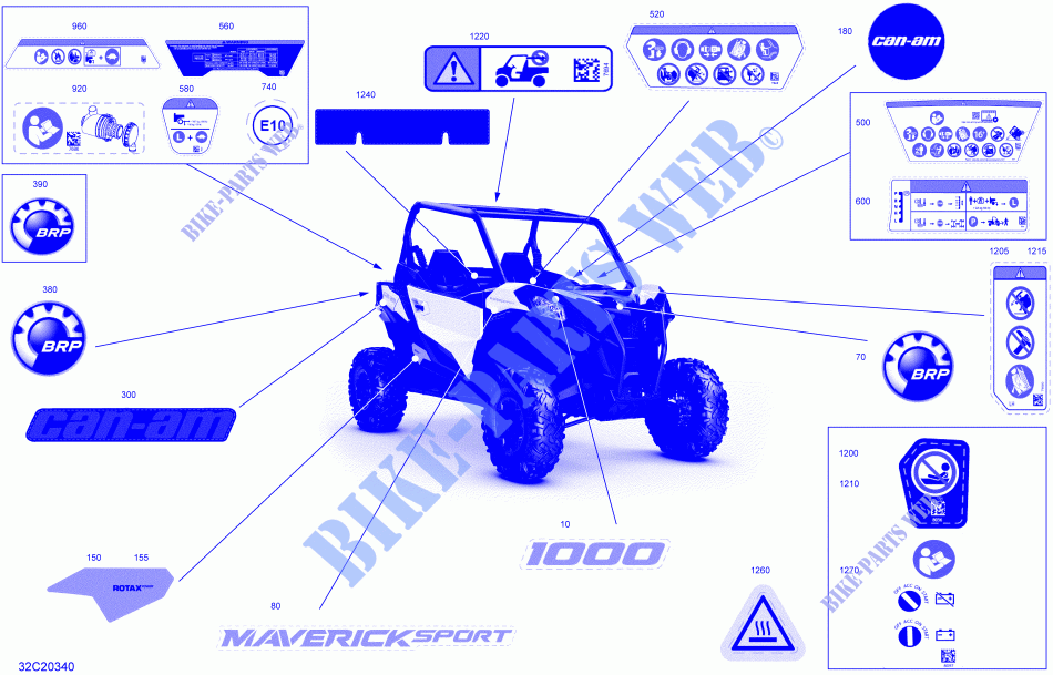 Decals   BASE for Can-Am MAVERICK SPORT 1000 2020
