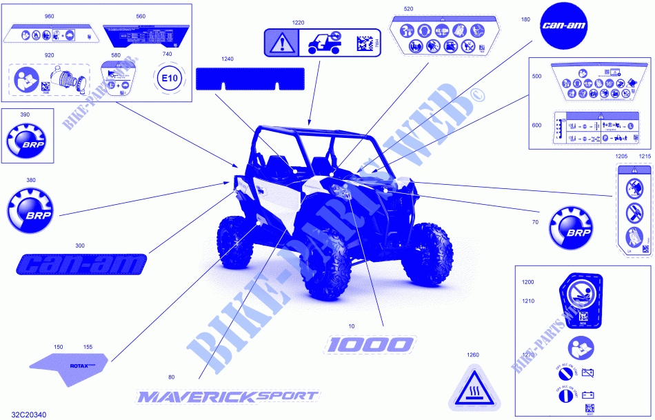 Decals   DPS for Can-Am MAVERICK SPORT 1000 2020