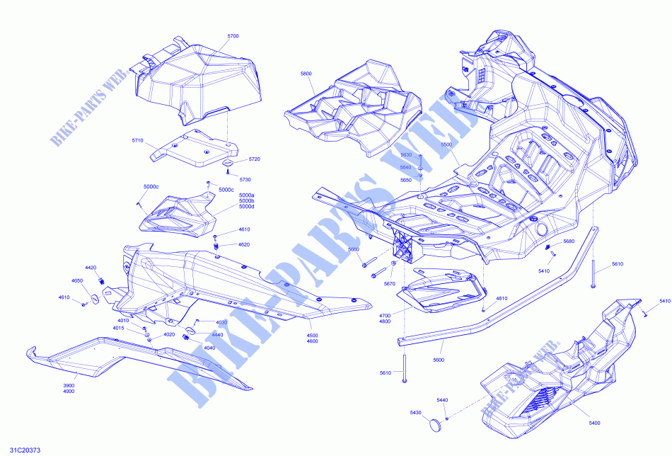 Body   Rear Section   XMR   Manta Green for Can-Am MAVERICK TURBO RR X MR 2020