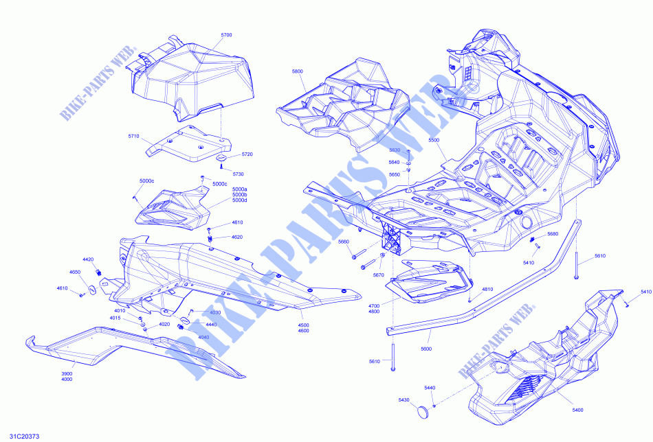 Body   Rear Section   XMR   Manta Green for Can-Am MAVERICK TURBO RR X MR 2020