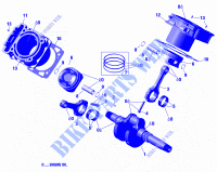 Crankshaft, Piston And Cylinder for Can-Am MAVERICK TRAIL 800 T 2019