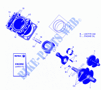 Crankshaft And Piston for Can-Am TRAXTER HD5 T 2019