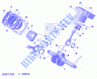 Crankshaft, Piston And Cylinder   HD8 for Can-Am DEFENDER MAX HD8 2019