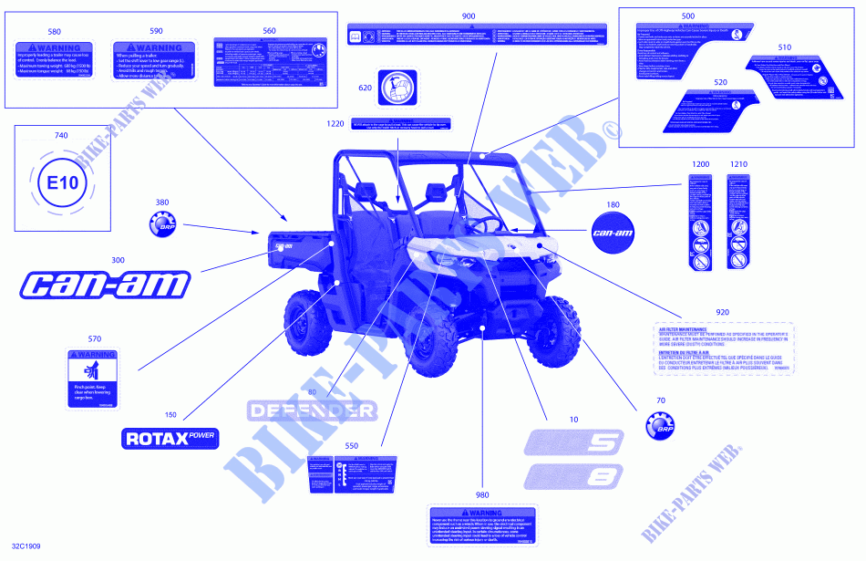Decals   HD5   BASE for Can-Am DEFENDER HD5 2019