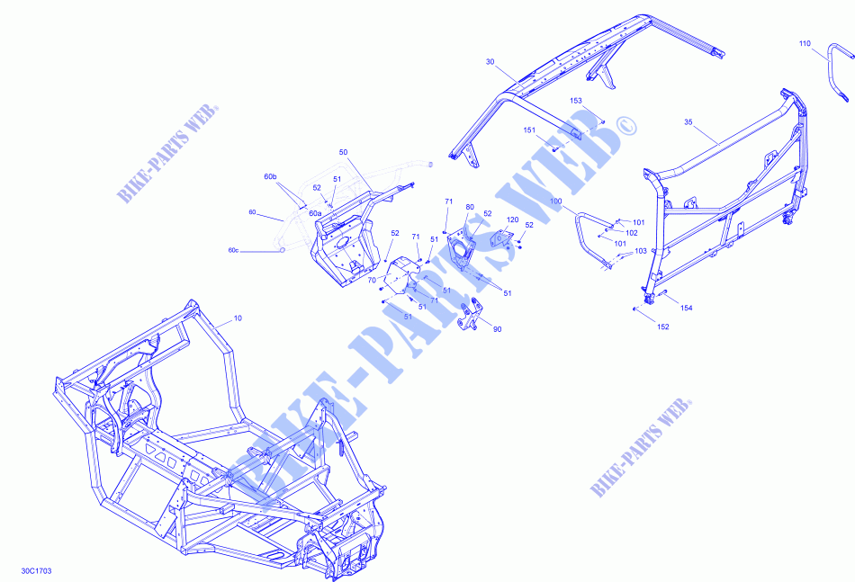 Frame   All Models for Can-Am TRAXTER HD5 2017