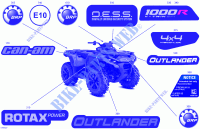 07  Body   Feature Decals for Can-Am Outlander DPS 1000R EFI 4X4 2024