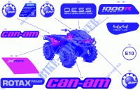 07  Body   Feature Decals for Can-Am Outlander X MR 1000R EFI 4X4 2024
