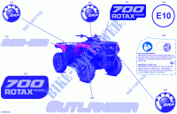 07  Body   Feature Decals for Can-Am Outlander DPS 700 4X4 2024