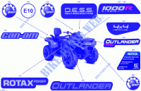 07  Body   Feature Decals for Can-Am Outlander MAX DPS 1000R EFI 4X4 2024
