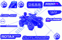 07  Body   Feature Decals for Can-Am Outlander MAX Limited 1000R EFI 4X4 2024