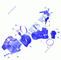 01  ROTAX   Air Intake Manifold And Throttle Body for Can-Am Outlander Max DPS 500 4X4 2024
