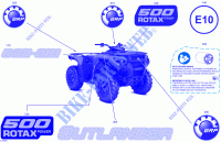 07  Body   Feature Decals for Can-Am Outlander Max DPS 500 4X4 2024