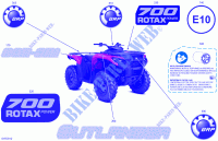 07  Body   Feature Decals for Can-Am Outlander Max DPS 700 4X4 2024