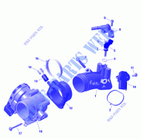 01  ROTAX   Air Intake Manifold And Throttle Body for Can-Am Outlander PRO XU HD5 4X4 2024