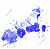 01  ROTAX   Air Intake Manifold And Throttle Body for Can-Am Outlander PRO Max XU HD7 4X4 2024