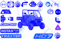 07  Body   Decals for Can-Am Traxter BASE HD7 2024